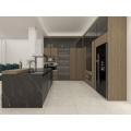 American Kitchen Island Marble Customized Kitchen Cabinet